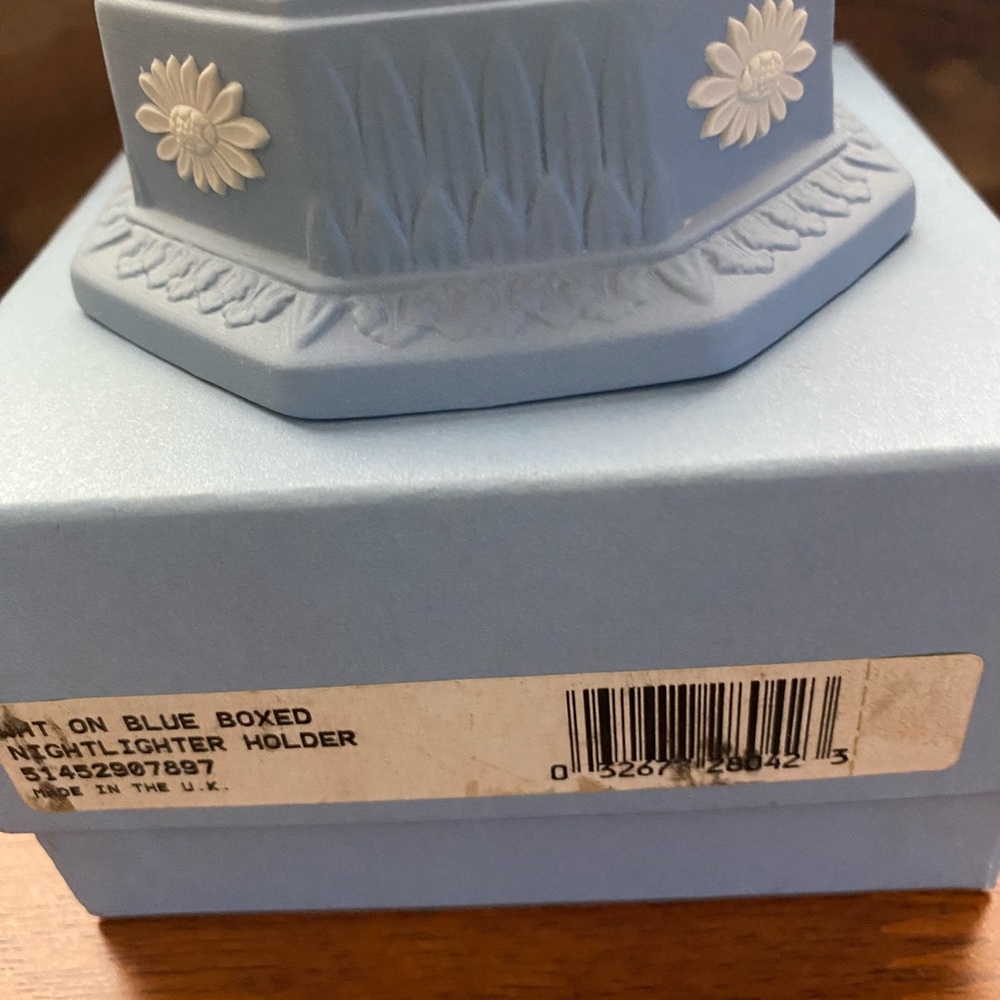 Wedgwood Jasperware Blue Tea Light Candle holder